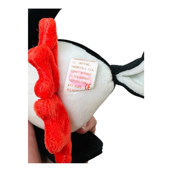 Retired Puffer the Puffin Beanie Baby, PE pellets, hand tag Gen 5 - Picture 11 of 14